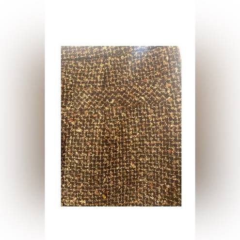 Mixit Vintage  Women's 8 Tween Skirt Brown Cream Wool Pencil Straight