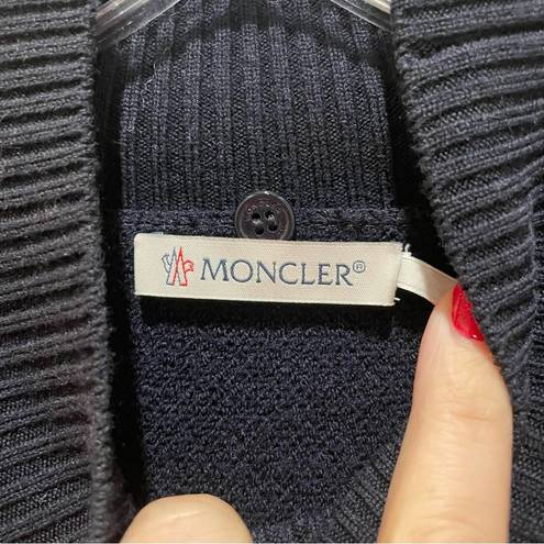 Moncler  Maglione Argyle Sweater Dark Blue