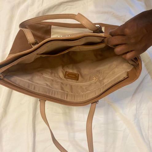 Nine West tan colorblock purse