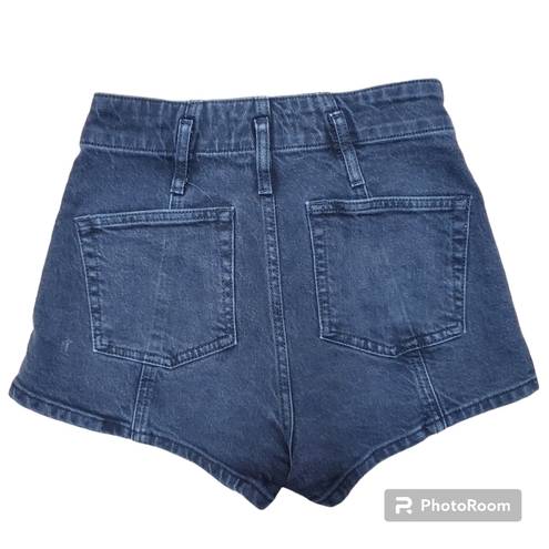 Reformation  Eva Seamed High Rise Cheeky Jean Shorts 25