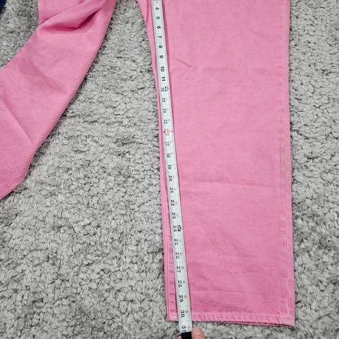 Madewell READ  Baggy Straight Jeans Garment Dyed Edition Women’s Size 32 Pink