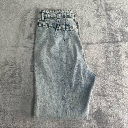 Tally Weijl  High Waist Distressed Mom Jeans Acid Wash