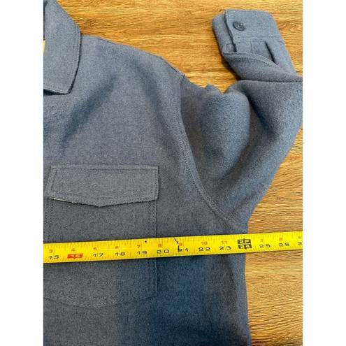 Banana Republic  Blue Oversize Wool Shirt Jacket Shacket Size Small Women’s