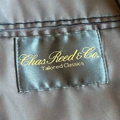 Krass&co Chas Reed & . Navy Double Breasted Blazer Gold Buttons 100% Wool Size 6 Womens