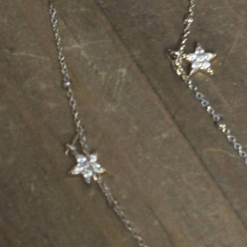 The Loft Vintage Dainty Star Charms Y Necklace 