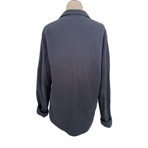 Uniqlo  Navy Blue Cotton Blend 3 Button Cardigan Sweater Size Medium