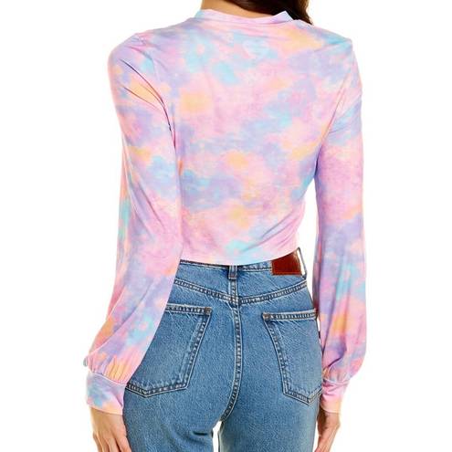 Beach Riot NWT  x LoveShackFancy Collab Marley Top Cotton Candy Knotted Tie Dye L