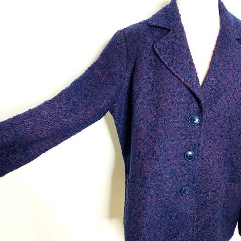 Coldwater Creek  Blazer Career Tweed Purple Jacket Sz P14