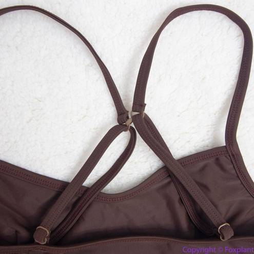 Free People Movement NEW Abysse x  Schaffer sports bra dark brown,L