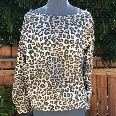 Good American  Cheetah Pullover Sweatshirt (8)