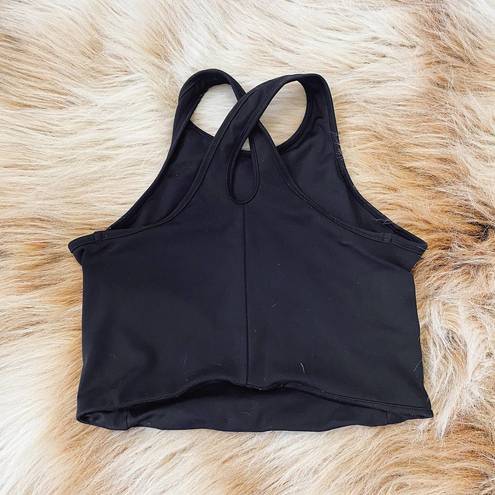 H&M  Black High Neck Sports Bra in Black