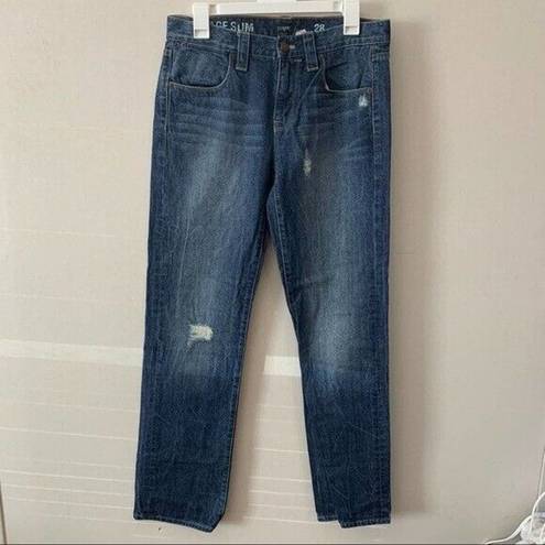 J.Crew  Mid Rise Vintage Slim Distressed Jeans 2009 Y2K Womens Size 28