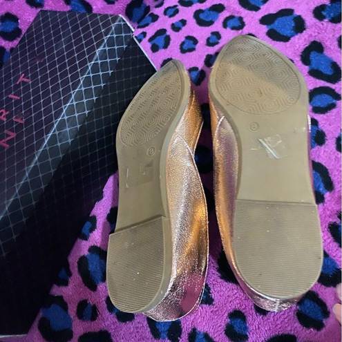 Celebrity Pink  flats - rose gold size 8