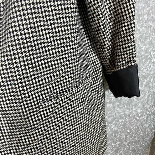 Houndstooth Savannah Women's Vintage Plus Size  Blazer - Size 22W - Preppy Twee