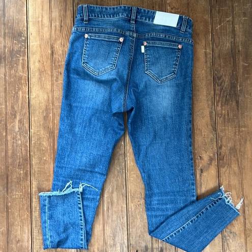 Edge SJYP jeans raw  bottom skinny jean mid rise size medium