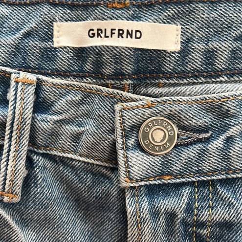 GRLFRND  High Rise Karolina Cotton Distressed Straight Leg Women's Jeans size 26