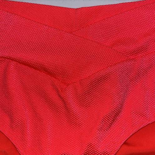 Aerie  Shine Pique SET Underwire Bikini Top 36DD & Twist Front Brief L Large