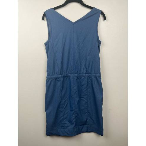 The North Face  Blue V Neck Drawstring Dress - size Small