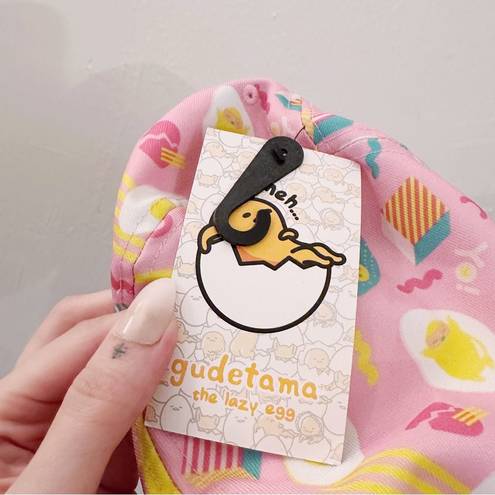 Sanrio Gudetama  Bucket Hat The Lazy Egg Pink Graphic Printed