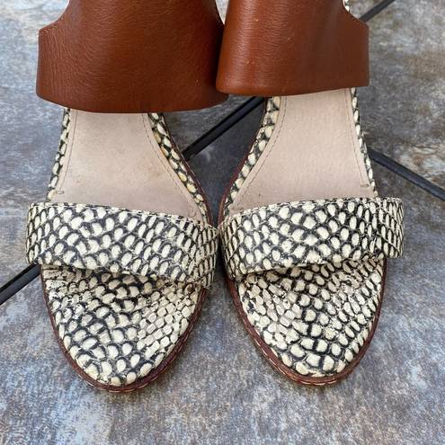 Louise et Cie  Rocco Snake Espadrille Wedge Sandals 8.5