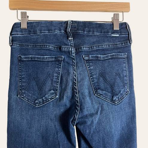 Only Mother The Looker Ankle Fray Invitation  Blue Denim Skinny Jeans Size 26