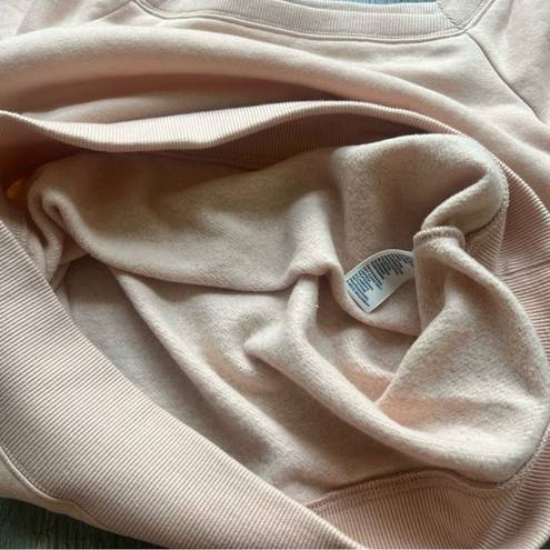 Rebecca Minkoff  Square Neck Pullover Sweatshirt Soft Pink Size Small