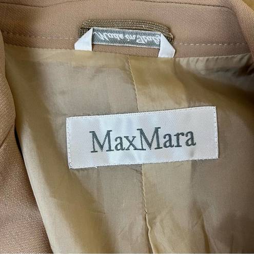 Max Mara  Tan Single Button Blazer