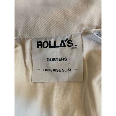 Rolla's Rolla’s Dusters High Rise Slim Jeans in Comfort Vanilla Size 27