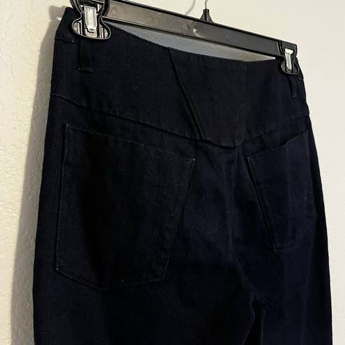 Krass&co . Ankle Crop Split Hem Straight Leg Japanese Denim Cotton Jeans Indigo Wash 8