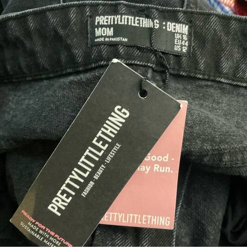 Pretty Little Thing  Black Mom Jean Size 12