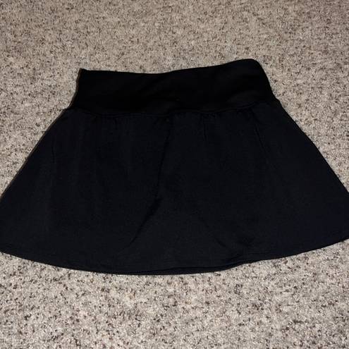 Yogalicious Black crossover waist tennis skort