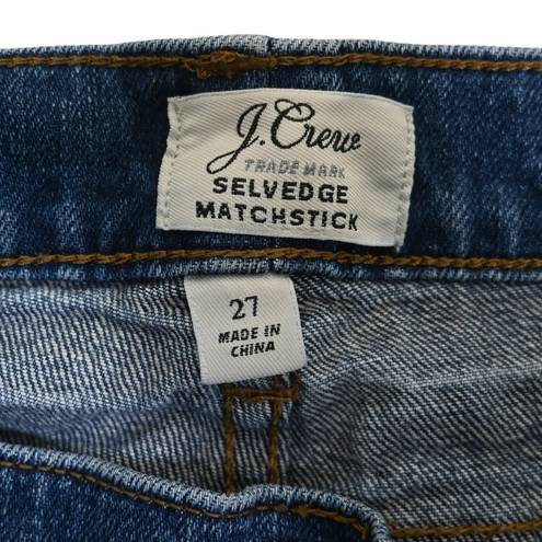 J.Crew  Japanese Selvedge Matchstick Jeans Womens 27