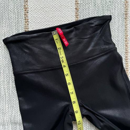 Spanx  Faux Leather Black High Rise Faux Leather Leggings Women’s Size XS