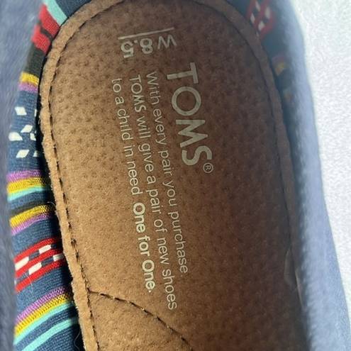 Toms Tom’s Women’s Classic navy canvas lightweight flats size 8.5  shoes