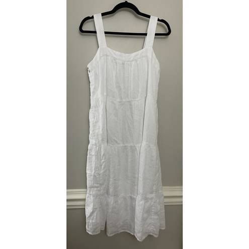 Rails NWOT  White Lightweight Flowy Square Neck Tank Midi Dress Medium