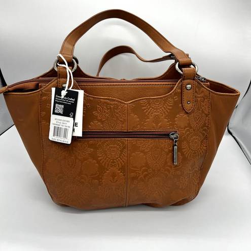 The Sak  Bolinas Satchel Leather Everyday Tote Teak NWT