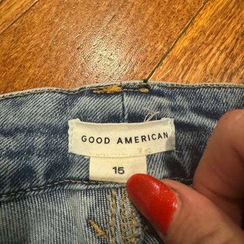 Good American  Size 15 Cropped Indigo jeans