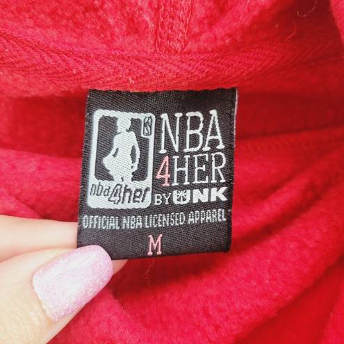 Nba  4 Her Womens Size M Red Chicago Bulls Cowl Neck Sweatshirt Basketball