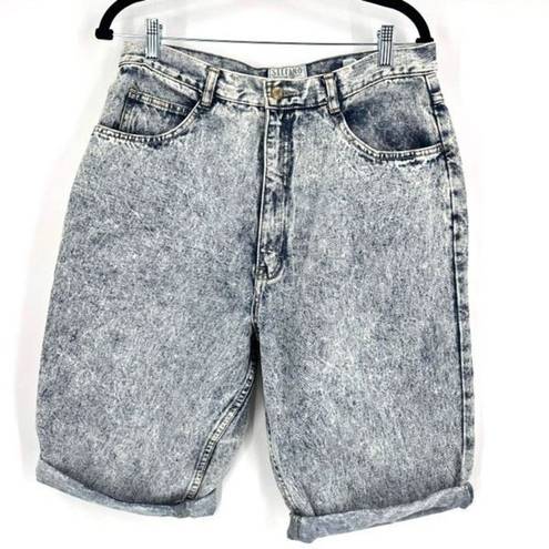 Bermuda NWT Vintage Stefano 80s Womens Acid Wash Bow Pocket Denim Shorts  Sz 18