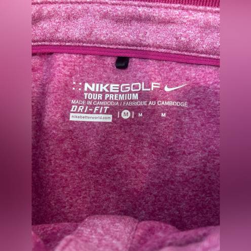 Nike  GOLF Women’s Short Sleeve Polo Pink Fuchsia Tour Premium Dri-Fit Medium