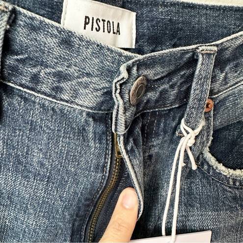 Pistola NWT  Presley High Rise Relaxed Roller Jeans in Eternal Distress sz 26