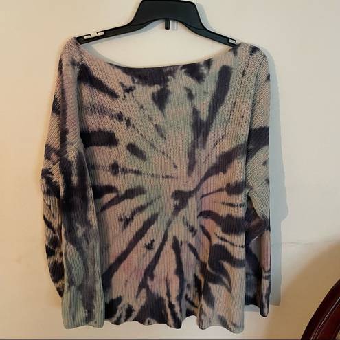 Vintage Havana  Winter Pastel Swirl Tie Dye Sweater