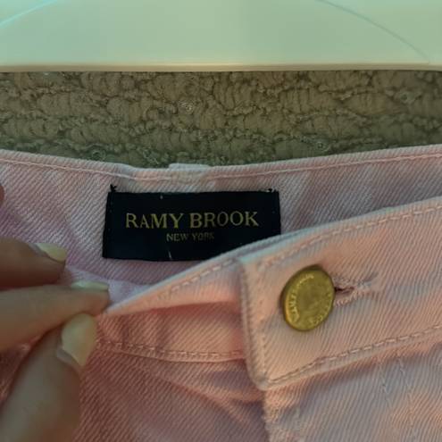 Ramy Brook  Christy low rise pink jean shorts size 25 runs big in waist