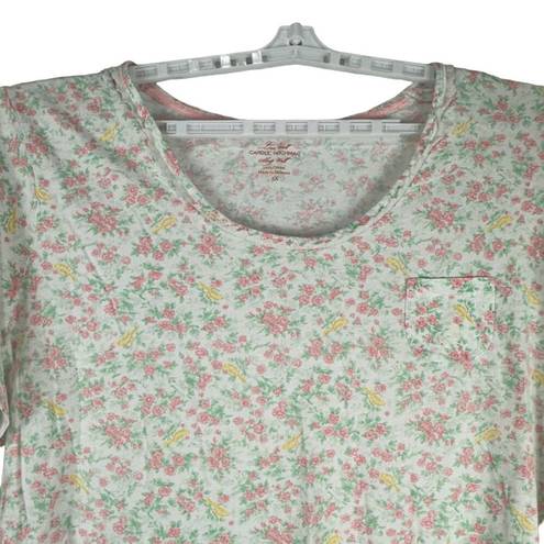 Carole Hochman  Women's Live Well Sleep Well Sleep Shirt Size 3X Floral