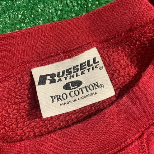 Russell Athletic Vintage  Pro Cotton Red Sweatshirt