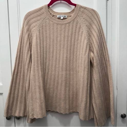 Elizabeth and James Baker Ribbed Crewneck Pullover Sweater