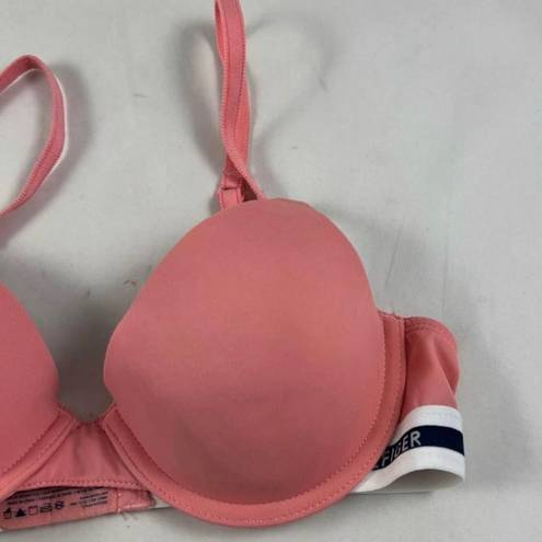 Tommy Hilfiger 34A  salmon pink micro push up bra