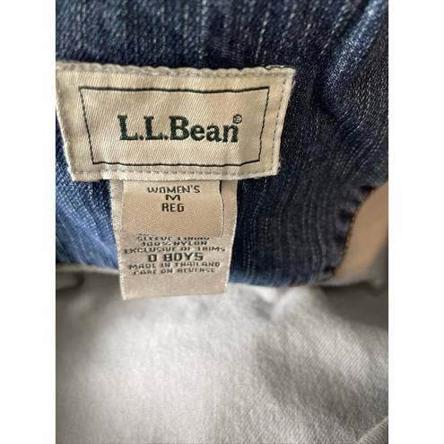 L.L.Bean  Women’s  Lined Jean Jacket Denim Button Size M