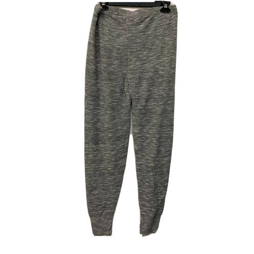 Abound  Womens Gray Marled Knit Joggers Banded Cuffs Pants