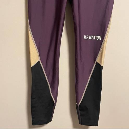 Pennant P.E. Nation Maximise Legging in Purple  Colorblock- Size Small